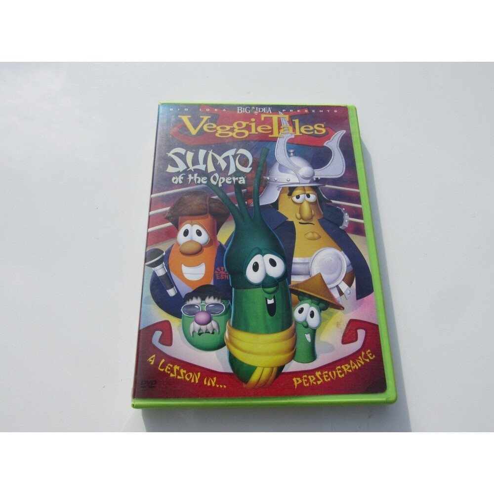 VeggieTales Sumo of the Opera DVD 2004 Larry the Cucumber Perseverance